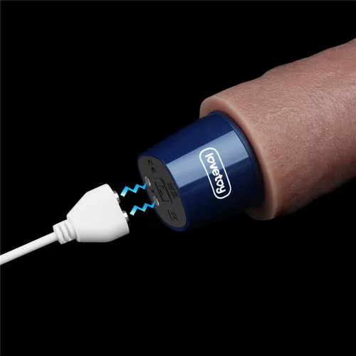9" REAL SOFTEE wiederaufladbarer Silikon-Vibrationsdildo