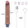 9,5" REAL SOFTEE wiederaufladbarer Silikon-Vibrationsdildo