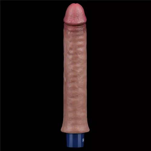 9,5" REAL SOFTEE wiederaufladbarer Silikon-Vibrationsdildo