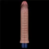 9,5" REAL SOFTEE wiederaufladbarer Silikon-Vibrationsdildo