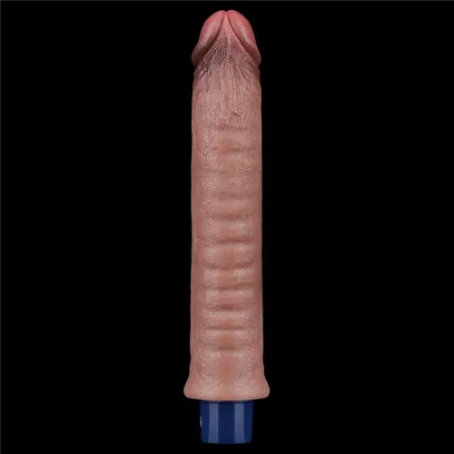 9,5" REAL SOFTEE wiederaufladbarer Silikon-Vibrationsdildo