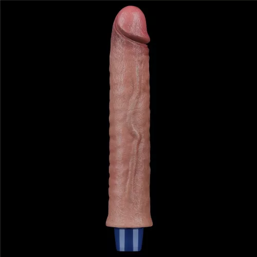 9,5" REAL SOFTEE wiederaufladbarer Silikon-Vibrationsdildo