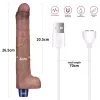 10,5" REAL SOFTEE wiederaufladbarer Silikon-Vibrationsdildo