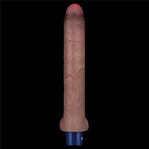 10,5" REAL SOFTEE wiederaufladbarer Silikon-Vibrationsdildo