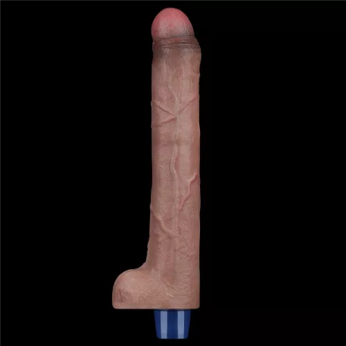 10,5" REAL SOFTEE wiederaufladbarer Silikon-Vibrationsdildo