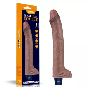   11" REAL SOFTEE wiederaufladbarer Silikon-Vibrationsdildo