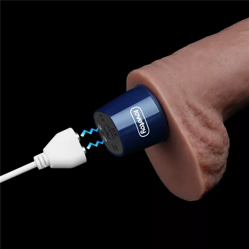 11" REAL SOFTEE wiederaufladbarer Silikon-Vibrationsdildo