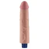 9,5" REAL SOFTEE wiederaufladbarer vibrierender Dildo (Fleisch)