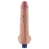 10" REAL SOFTEE wiederaufladbarer vibrierender Dildo (Fleisch)_B15O50_4