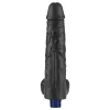 10" REAL SOFTEE wiederaufladbarer vibrierender Dildo (Schwarz)_B15O50_4