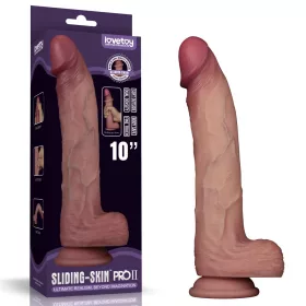 10'' Sliding Skin Pro II Dual Layer Silicone Dong