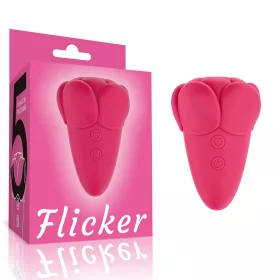 Flicker wiederaufladbarer Vibrator Rose Red