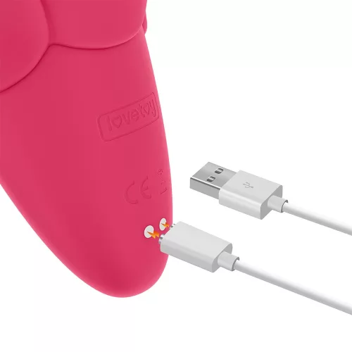 Flicker wiederaufladbarer Vibrator Rose Red