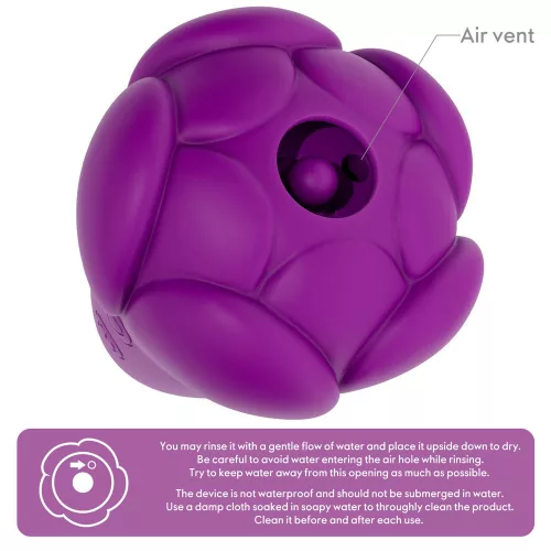 Flicker wiederaufladbarer Vibrator Lila