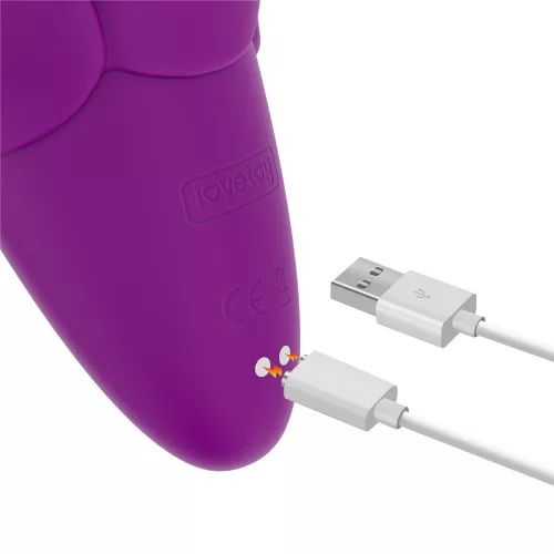 Flicker wiederaufladbarer Vibrator Lila