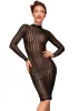 Klassisches Kleid aus elastischem Tüll - S