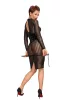 Klassisches Kleid aus elastischem Tüll - S