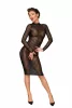 Klassisches Kleid aus elastischem Tüll – M
