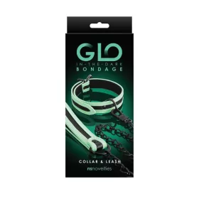 GLO Bondage – Halsband und Leine – Green_B0O25_2