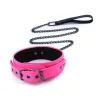 Electra – Halsband & Leine – Pink