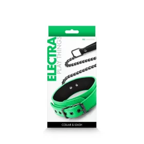 Electra – Halsband & Leine – Grün
