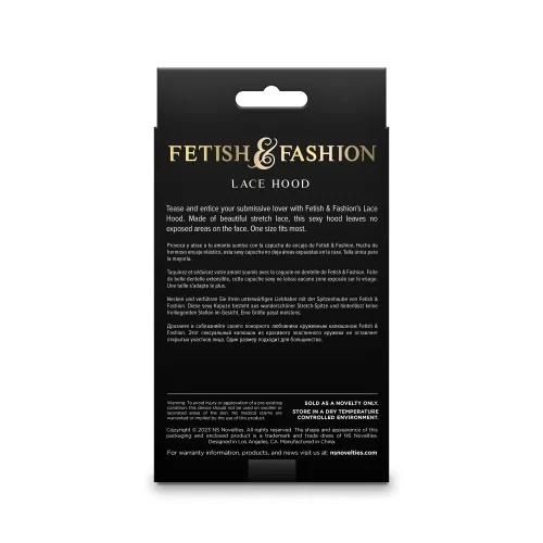 Fetisch & Mode – Spitzenkapuze – Weiß – Alternatives Paket