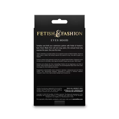 Fetisch & Mode – Augen, Kapuze – Schwarz – Alternatives Paket