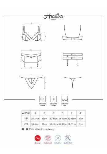 Heartina 3 Teile Set L/XL