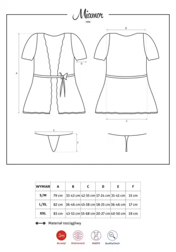 Miamor Robe & String S/M