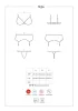 Shibu 3-teiliges Set schwarzes S/M