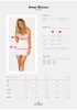 Amor Blanco Bügel-Chemise und Tanga weißer S/M