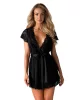 810-PEI-1 Peignoir Schwarz L/XL