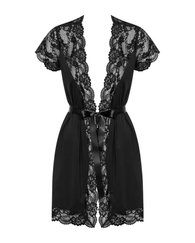 810-PEI-1 Peignoir Schwarz L/XL