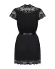 810-PEI-1 Peignoir Schwarz L/XL
