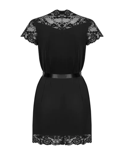 810-PEI-1 Peignoir Schwarz L/XL