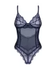 Nachts blauer schrittloser Teddy XS/S