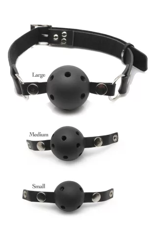 Ball Gag Training System Schwarz