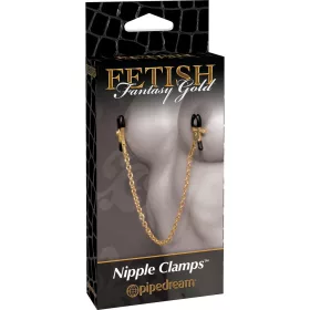 Ketten-Nippelklammern Gold/Schwarz