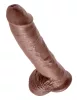 10" Schwanz mit braunen Hoden