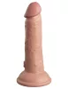 6" Dual-Density vibrierendes Silikon-Cock-Licht