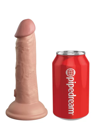 6" Dual-Density vibrierendes Silikon-Cock-Licht