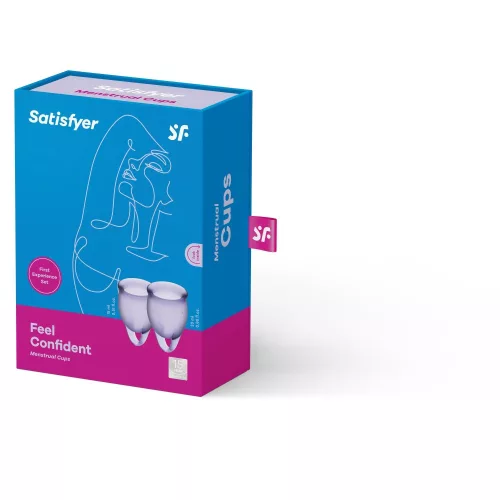 Fühl dich selbstbewusst Menstruationsbecher Lila