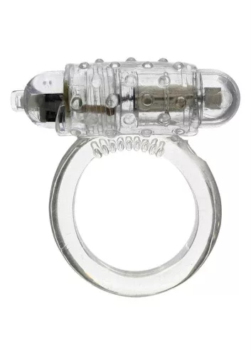 Cockring Silikon vibriert klar