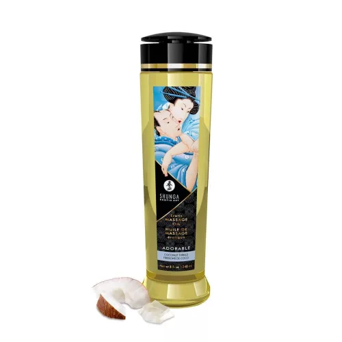 EROTIC MASSAGEÖL 240 ml / 8 oz KOKOS-THRILLS
